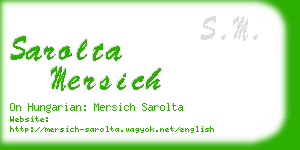 sarolta mersich business card